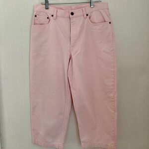 LL‎ Bean Pink Cropped Jeans - Stylish Summer Denim Capris